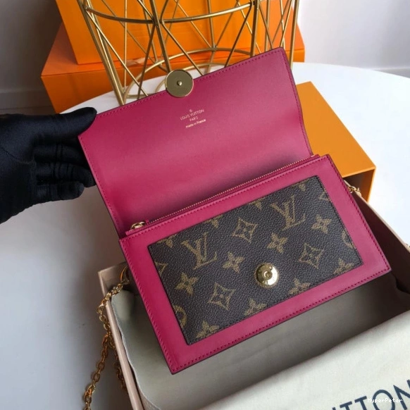 WALLET VUITTON FLORE LOUIS CHAIN 0813